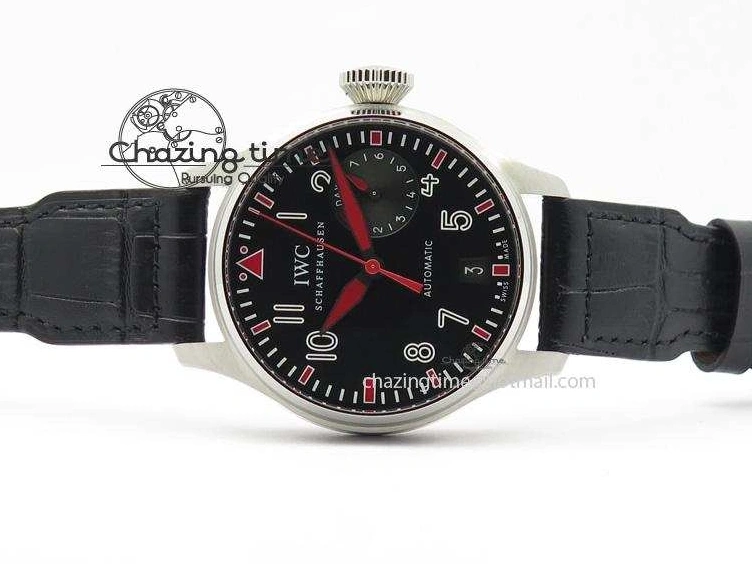 MIROTIME 0501 RelaxedFit Big Pilot Real PR IW500435 “Muhammad Ali” ZF Best Edition On Black Leather Strap A 7295